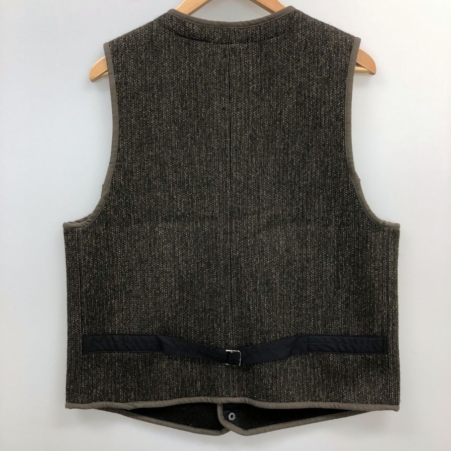 極美品◆ブラウンズビーチ ビーチクロスベスト フルカウント コットン×ウール グレー系 サイズ40 メンズ Brown's BEACH 【AFB28】