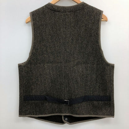 極美品◆ブラウンズビーチ ビーチクロスベスト フルカウント コットン×ウール グレー系 サイズ40 メンズ Brown's BEACH 【AFB28】
