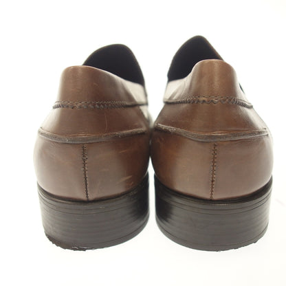 Very good condition ◆GEOX coin loafer men's brown size 44 GEOX [AFC3] 