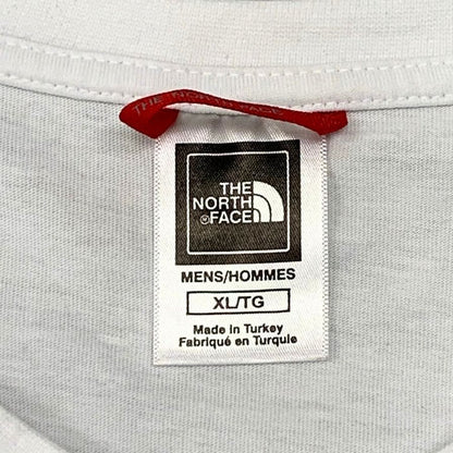 美品◆ザ ノースフェイス 半袖Tシャツ ロゴ ホワイト メンズ サイズL THE NORTH FACE 【AFB30】