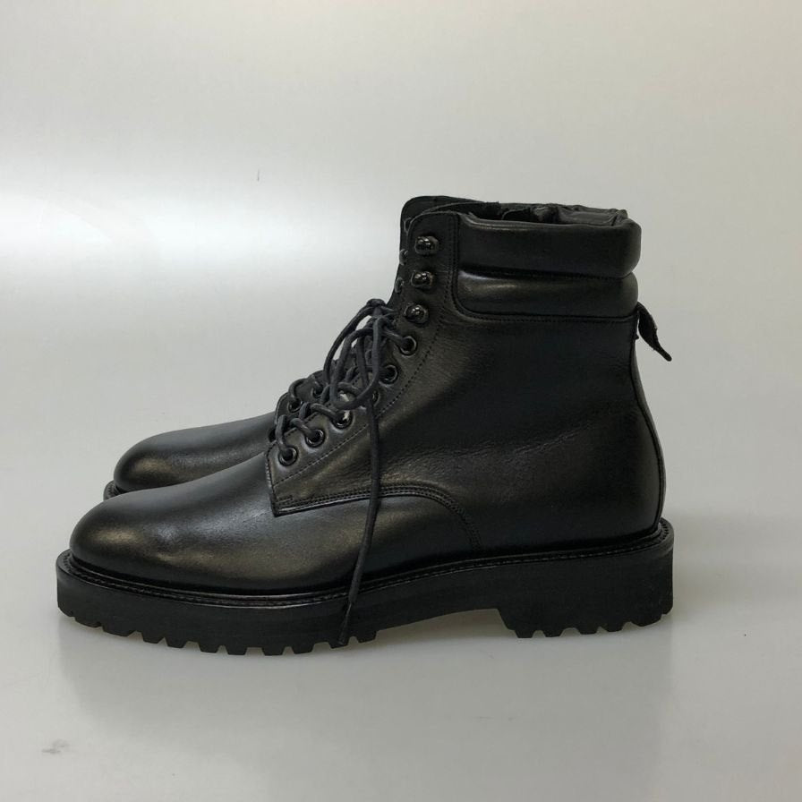 ダブルエイチ フンシャルカーフレザー サイドジップブーツ WHS0740 メンズ  サイズ75（25.5cm相当） ブラック W.H 約25.5cm【41-2】