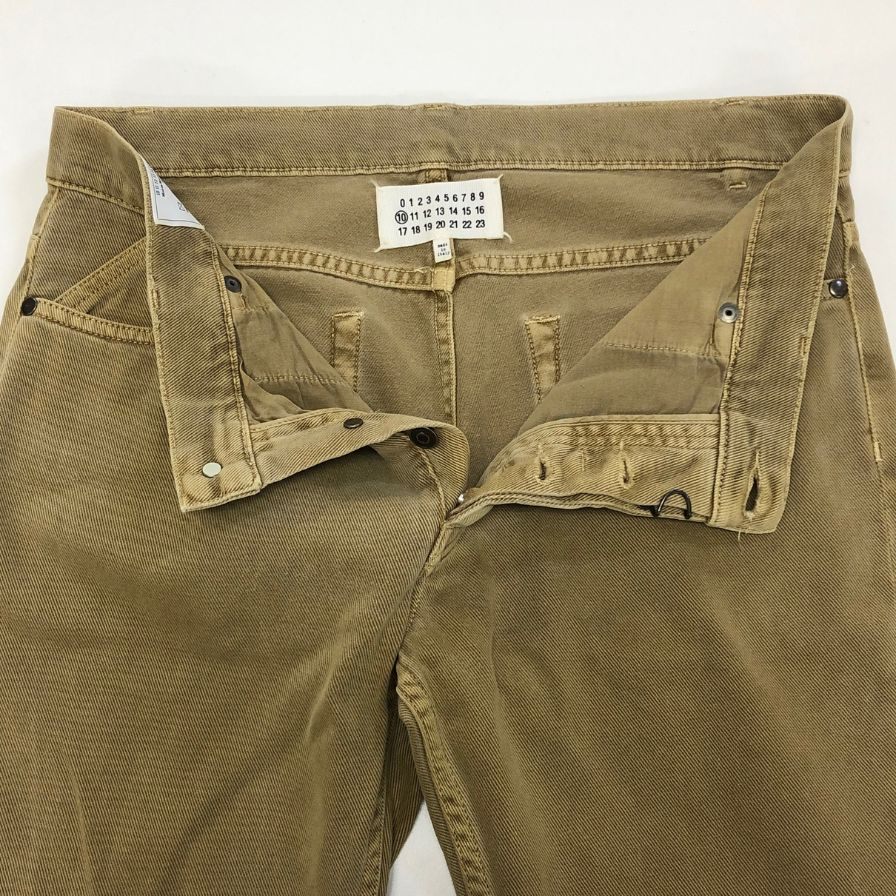 メゾンマルジェラ ストレートパンツ ベージュ ガーメントダイ メンズ サイズ46 S30LA0060 MAISON MARGIELA 【AFB28】