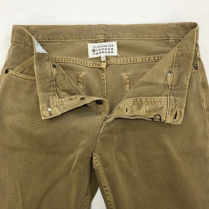 メゾンマルジェラ ストレートパンツ ベージュ ガーメントダイ メンズ サイズ46 S30LA0060 MAISON MARGIELA 【AFB28】