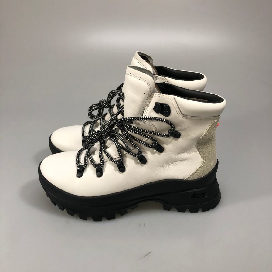 メレル ブーツ トレッキングブーツ Bristol MID レディース サイズ24.5 ブラック ホワイト系 MERRELL 約24.5cm【AFD3】