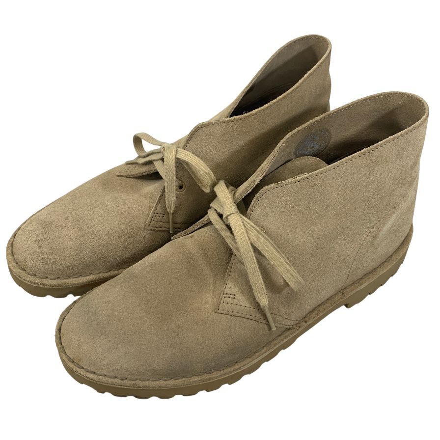 クラークス レザーシューズ デザートロック チャッカブーツ スエード グレー サイズUK9 Clarks 約27.0cm【AFD8】