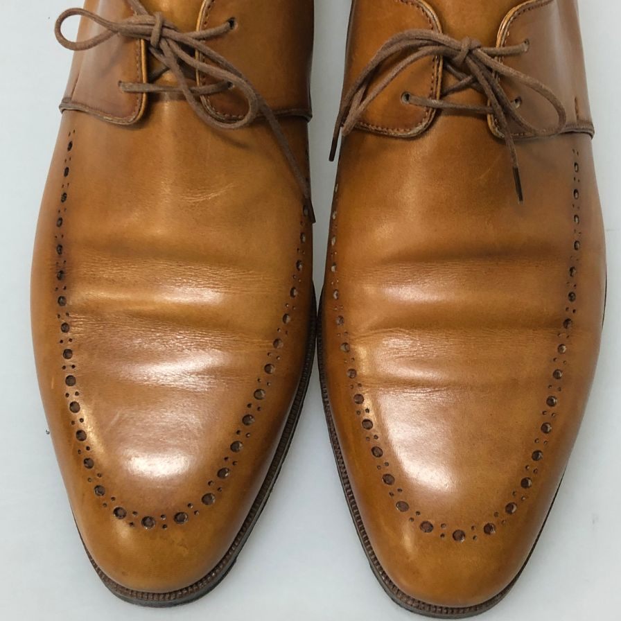 ベルルッティ レザー 内羽根 ドレスシューズ プレーントゥ メンズ サイズ8.5 ブラウン Berluti 約27.5cm【PTM3】