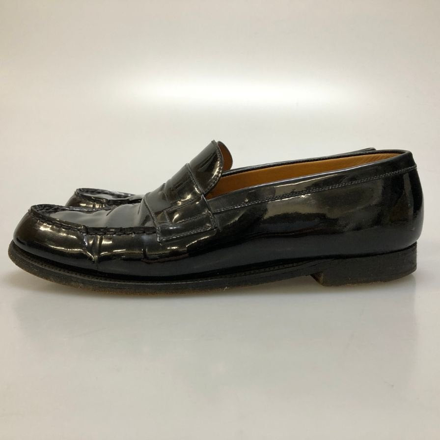 ジェイエムウエストン シグネチャーローファー パテント 180 41ラスト サイズ6C ブラック J.M.WESTON ローファー 約25.0cm【LA】【中古】