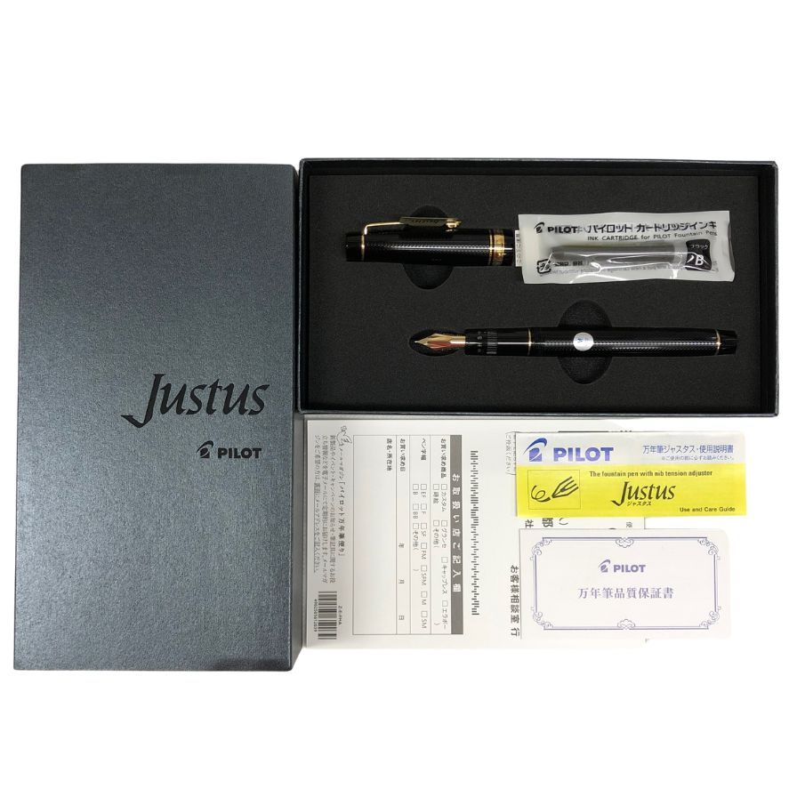 パイロット 万年筆 Justus95 ペン先14K  FJ-3MR-NB-M ブラック PILOT【AFI6】