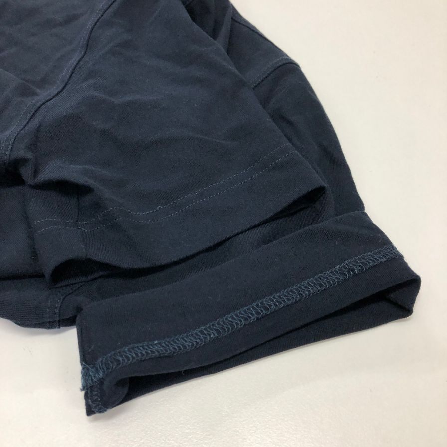 中古◆ザノーネ アイスコットン Vネック Tシャツ メンズ サイズ 44 ネイビー ZANONE 【AFB38】