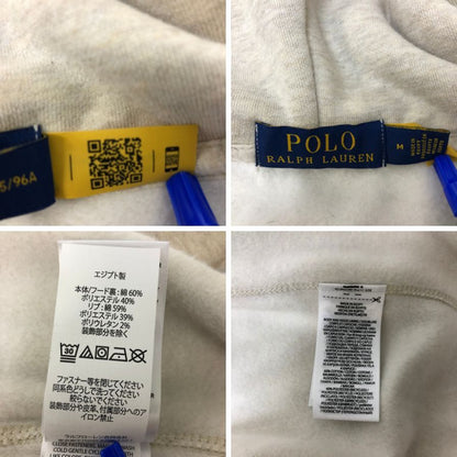 ポロラルフローレン ジップパーカー ベージュ コットン ポリエステル メンズ サイズM Polo Ralph Lauren【LA】