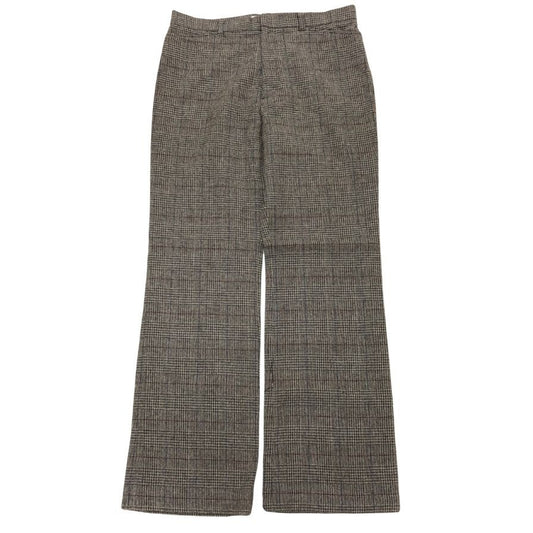 ナチュラルフィットパンツ ウールパンツ チェック柄 レディース サイズ73 NATURAL FIT PANTS 【AFB40】