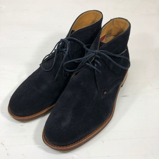 ポールスミス チャッカブーツ スエード プレーントゥ ダークネイビー メンズ UK6 Paul smith 約24.5cm【AFD9-2】