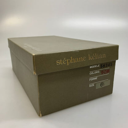 ステファン ケリアン シングルモンク クロコ型押し ローファー  03 57345 6ハーフ Stephane Kelian 約25.5cm【AFD9-2】