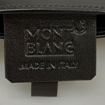モンブラン カードケース 刺繍 デザイン レザー ブラック系 MONTBLANC【AFI4】