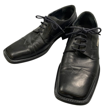ヴェルサーチ クラシック レザーシューズ ブラック メンズ サイズ 40.5 VERSACE CLASSIC 約25.5cm【AFC41-2】
