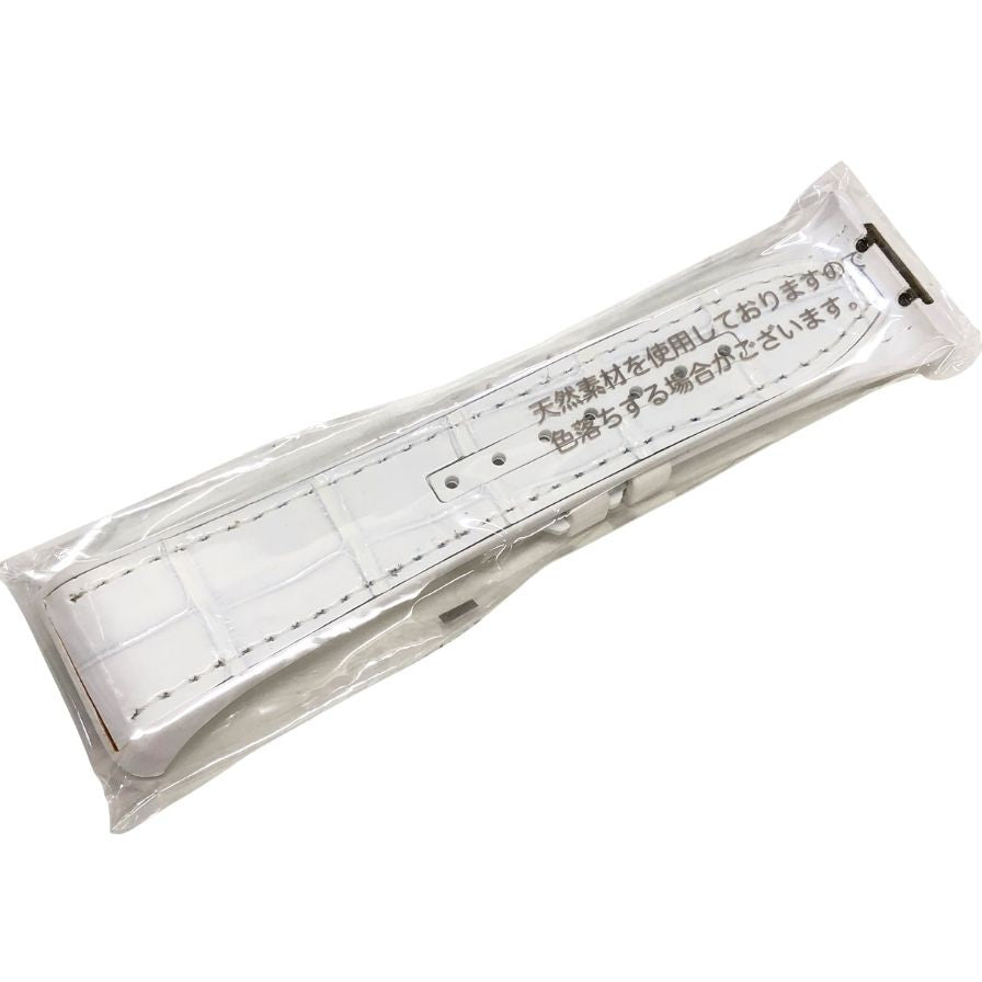 フランクミュラー ヴァンガード V45用 クロコ ラバーバンド メンズ ホワイト FRANCK MULLER【AFI14】