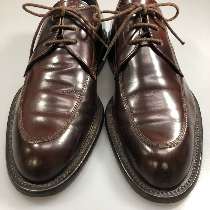 コールハーン レザーシューズ Uチップ ブラウン メンズ サイズ42 COLEHAAN 約26.5cm【AFC47】