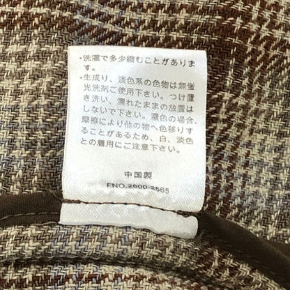 美品◆ペンドルトン ジップアップブルゾン チェック ベージュ系 メンズ サイズM PENDLETON 【AFB11】