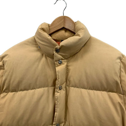 中古◆ザ ノースフェイス ダウンジャケット 茶タグ ビンテージ USA製 ベージュ メンズ サイズL THE NORTH FACE 【AFA12】