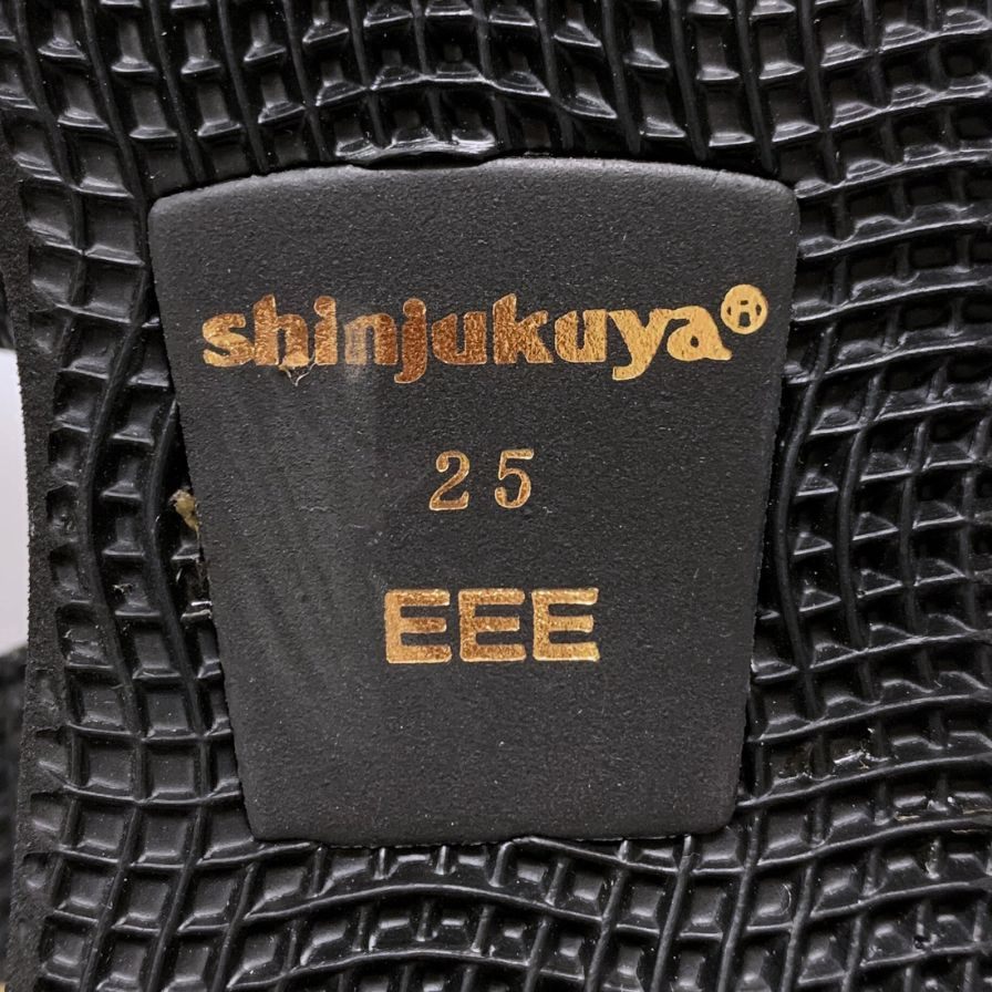 新宿屋 レザーパンプス マットトカゲ 3620-625 25cm レディース ブラック shinjukuya 約25.0cm【7-17】
