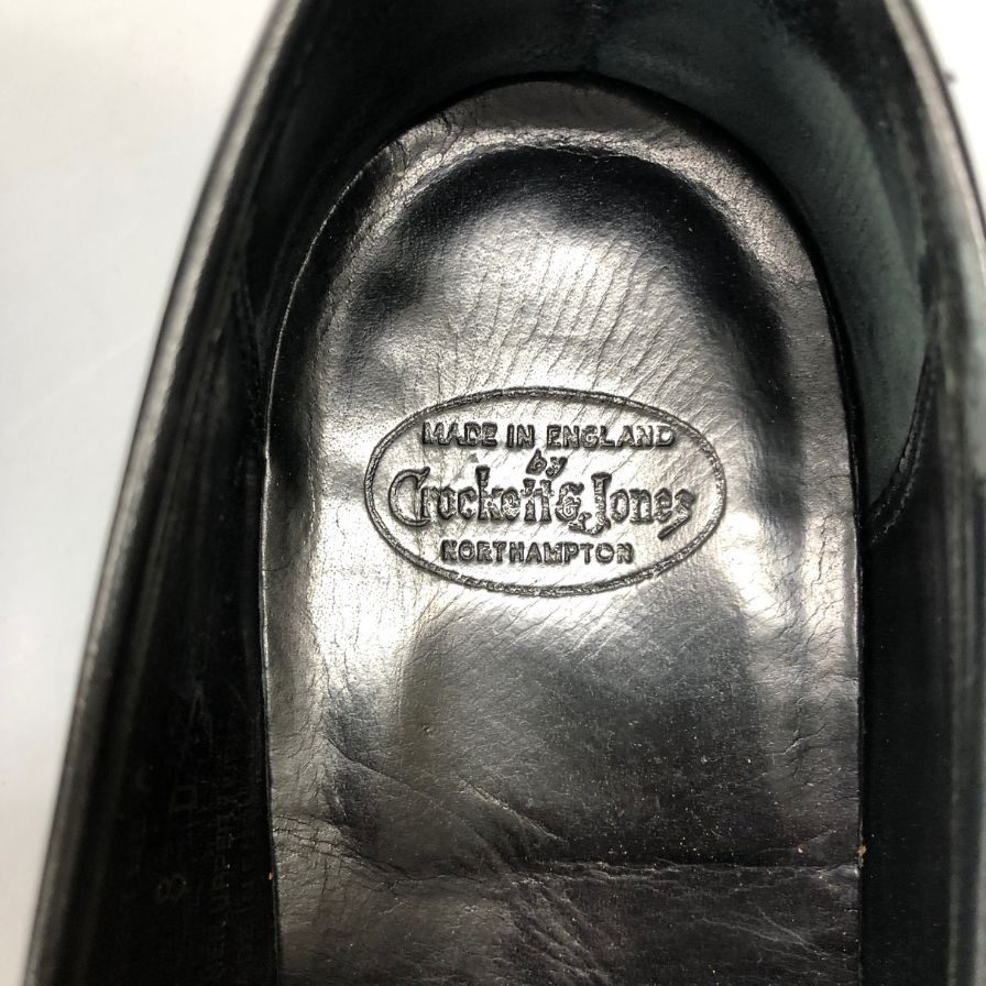 クロケット＆ジョーンズ ローファー レザーシューズ scotney サイズ8D ブラック メンズ Crockett&Jones ローファー 約26.5cm【LA】【中古】