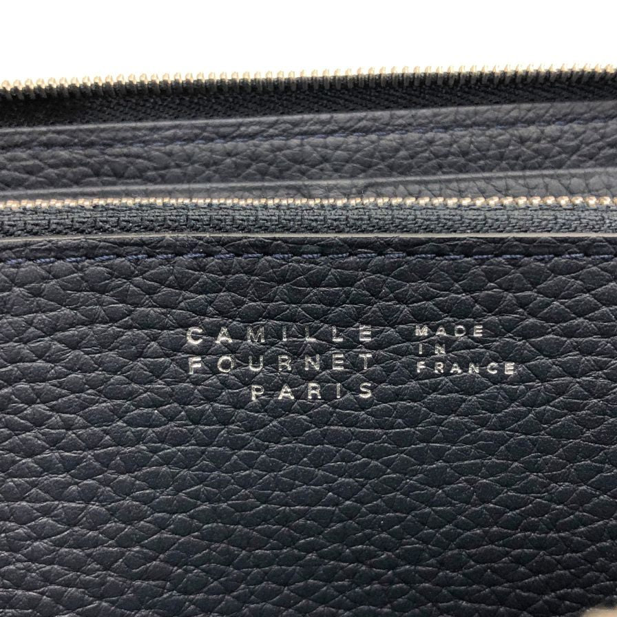カミーユフォルネ 長財布 トリヨンレザー メンズ ネイビー  Camille Fournet【AFI17】