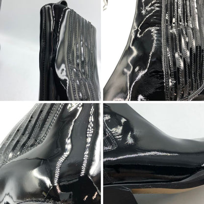 アレクサンドル ボーティエ ヒールブーツ パテントレザー ラインストーン ブラック レディース サイズ36 Alexandre Vauthier 約22.5cm【AFC47】