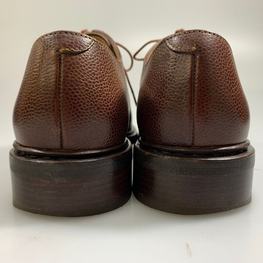 パラブーツ レザーシューズ セビーニュ シボ革 サイズUK6.5 ブラウン PRABOOT ビジネスシューズ 約25.5cm【LA】【中古】