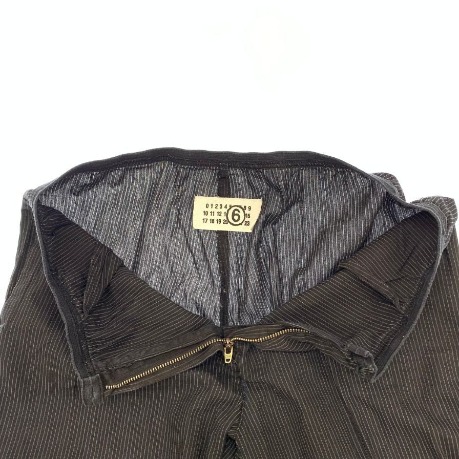 Good condition ◆ Maison Martin Margiela Easy Pants 07SS Konoe Tag Stripe Ladies Black Size 38 Maison Martin Margiela [AFB5] 