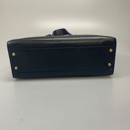 セリーヌ ハンドバッグ レザー ブラック オールドセリーヌ CELINE【AFE3】