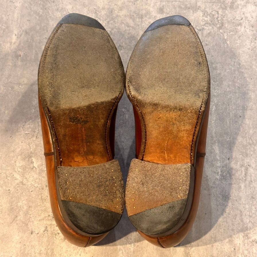 クロケット&ジョーンズ ストレートチップ コノート 236ラスト ブラウン サイズUK6.5F メンズ CROCKETT&JONES ビジネスシューズ 約25.0cm【LA】【中古】