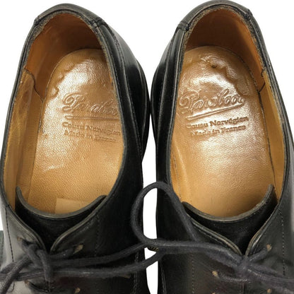 パラブーツ レザーシューズ シャンボード Uチップ カーフ ブラック メンズ サイズUK6.5F Paraboot CHAMBORD 約26.5cm【AFC43】