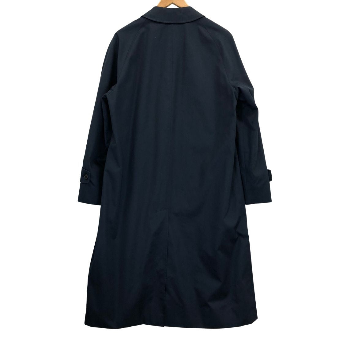 美品◆アクアスキュータム バルカラーコート  イングランド製 メンズ  ネイビー サイズ表記無し Aquascutum 【AFB2】