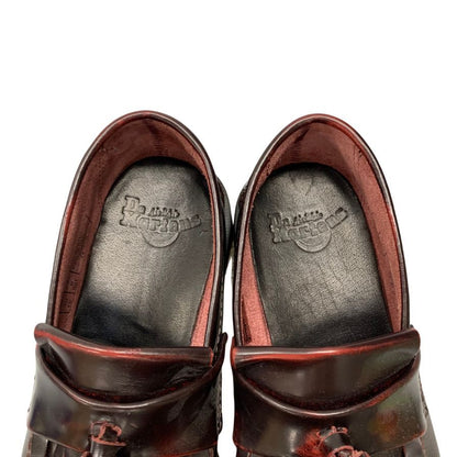 美品◆ドクターマーチン タッセルローファー 14573601 エイドリアン メンズ サイズUK6 チェリーレッド Dr.Martens【AFD2】