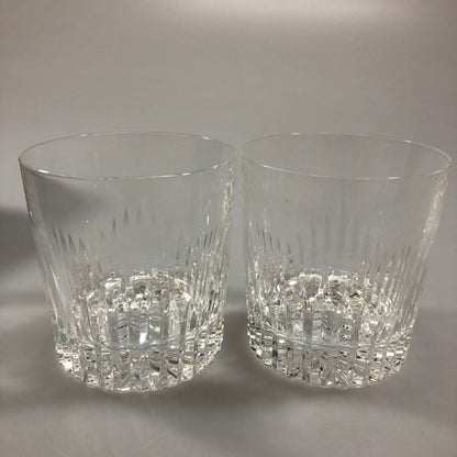 ウイスキー グラス 2客セット Cristallerie de montbronn France【AFI23】【中古】