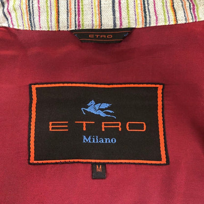 極美品◆エトロ カバーオール ストライプ メンズ サイズM ベージュ ETRO 【AFB27】