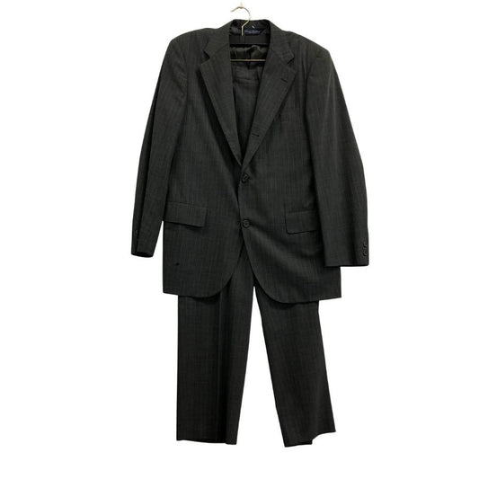 ブルックスブラザーズ スーツ 段返り3Bジャケット グレー ストライプ メンズ サイズ39REG Brooks Brothers【AFG1】