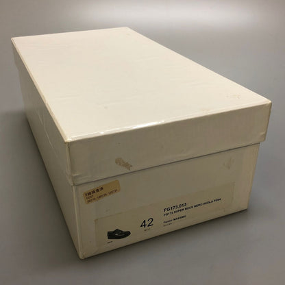 ジャコメッティ スエードシューズ シャークソール プレーントゥ ブラック メンズ サイズ42 F.LLI GIACOMETTI 約27.0cm【AFD9】