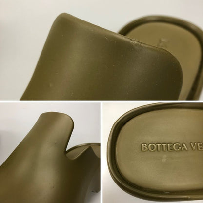 ボッテガヴェネタ サンダル フラッシュ スリッパ ラバー グリーン系 メンズ サイズ42 BOTTEGA VENETA 約27.0cm【AFD9-2】