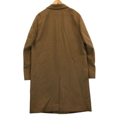 美品◆ユニクロ チェスターコート カシミヤ ウール ロング キャメル メンズ サイズM UNIQLO 【AFA4】
