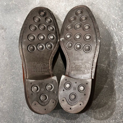クロケット&ジョーンズ レザーシューズ  SUBS サセックス Uチップ カーフ ブラウン サイズUK7E メンズ CROCKETT&JONES ビジネスシューズ 約25.5cm【LA】【中古】