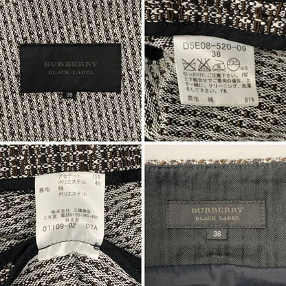 美品◆バーバリーブラックレーベル セットアップ ツイード サイズ38 BURBERRY BLACK LABEL 【AFB10】