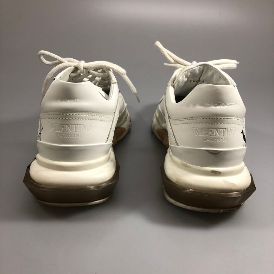ヴァレンティノ ガラヴァーニ ローカットスニーカー バウンス VLTN ホワイト サイズ41.5 VALENTINO GARAVANI 約26.5cm【AFC34】