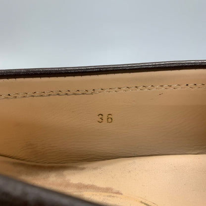 トッズ シューズ ドライビングシューズ ローファー シボレザー ブラウン系 メンズ サイズ36 TOD’S 約23.0cm【AFC4-2】