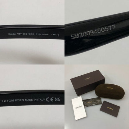 トムフォード  メガネ サングラス  Calder TF1205 ECO 01A 55□17 ブラック TOM FORD【AFI7】