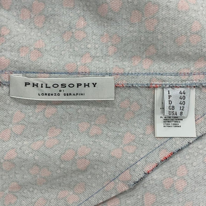 極美品◆フィロソフィ ディ ロレンツォ セラフィニ ノースリーブ ワンピース レディース サイズUSA8 総柄 Philosophy Di Lorenzo Serafini 【AFB15】