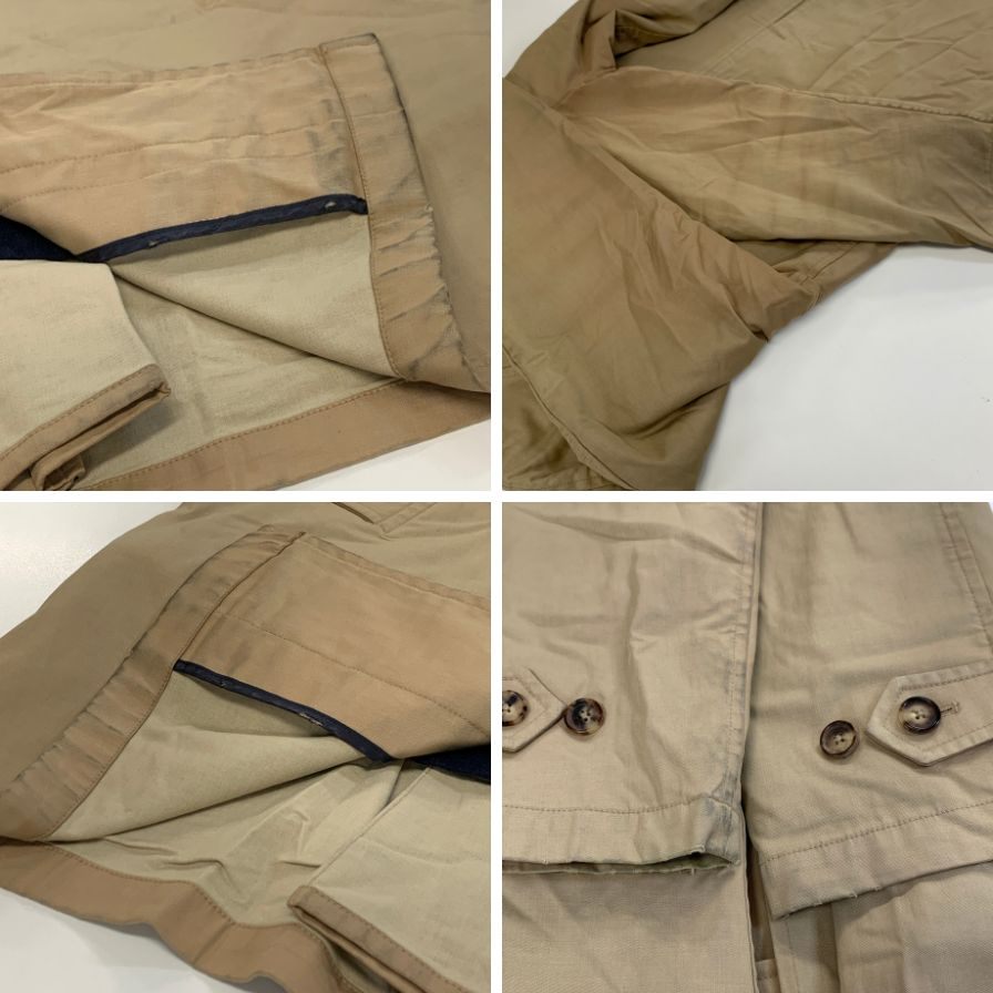 中古◆ブルックスブラザーズ ハーフコート ライナー付き ベージュ メンズ サイズM Brooks Brothers 【AFA9】