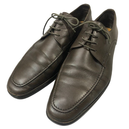 バリー Uチップ ダービー カーフ ロゴ刻印 ブラウン サイズUS10.5EEE BALLY 約28.5cm【YB4】