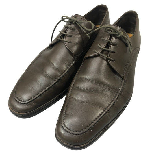バリー Uチップ ダービー カーフ ロゴ刻印 ブラウン サイズUS10.5EEE BALLY 約28.5cm【YB4】