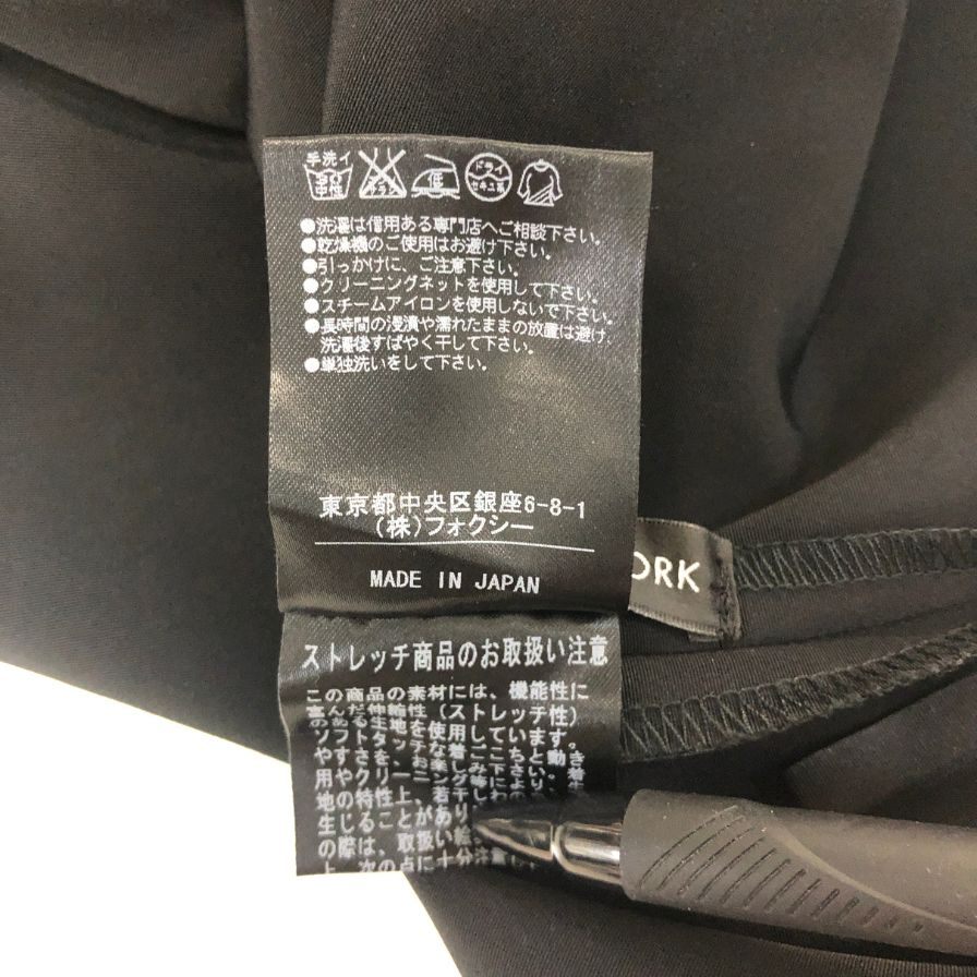 フォクシーニューヨーク 30748 リトルタックパンツ ショート丈 レディース ブラック サイズ38 FOXEY NEW YORK 【AFB20】